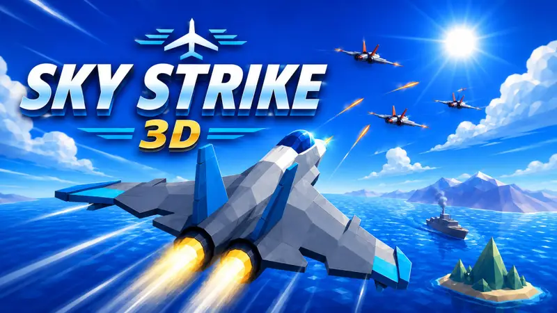 Sky Strike fighter jet game artwork